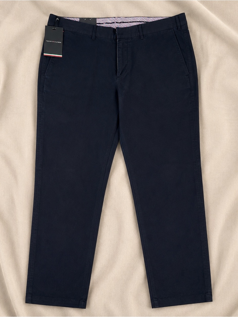 Tommy Hilfiger’s Mens Navy Chino Pants Size 38 Organic Cotton